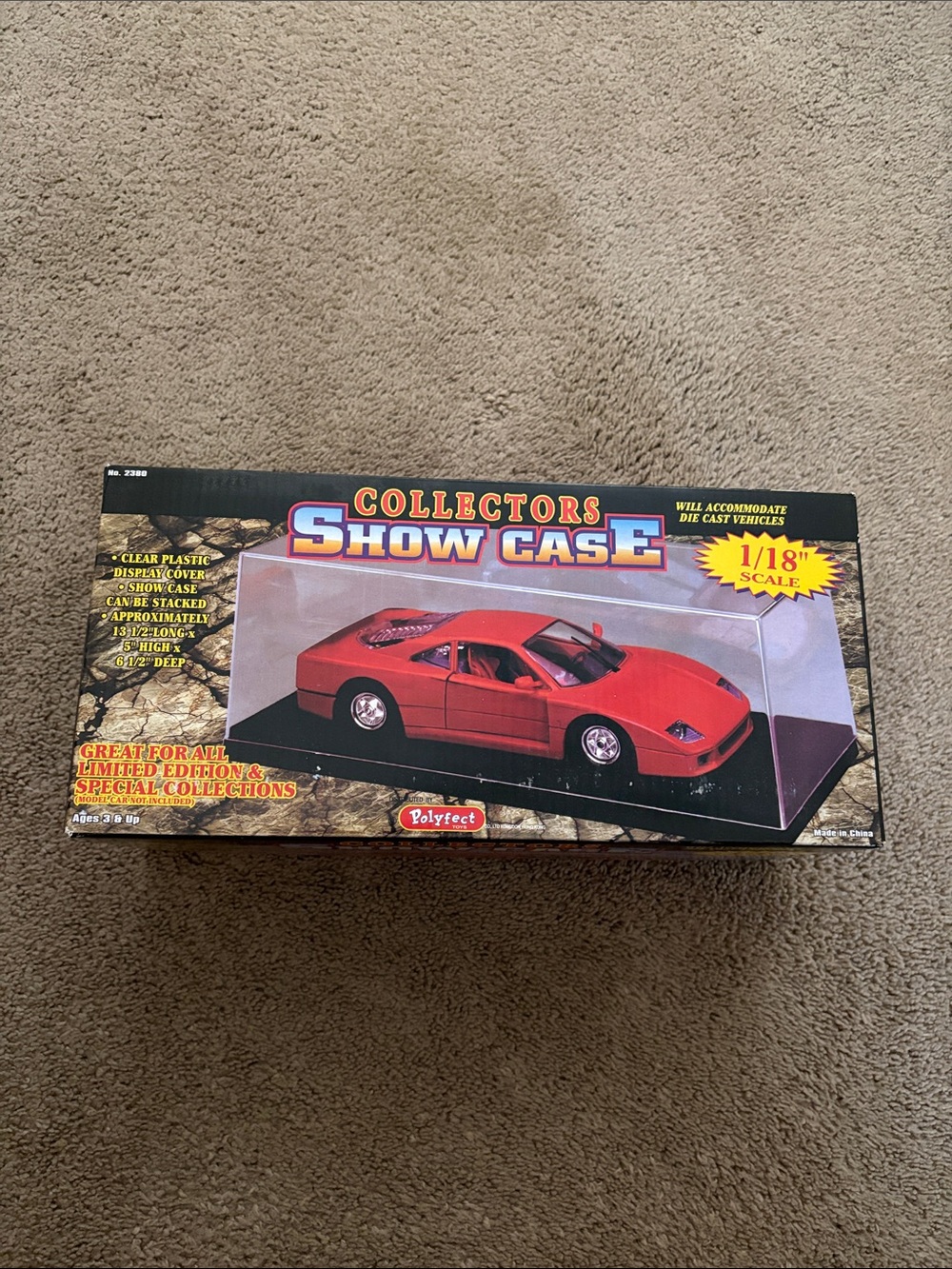 Collectors Show Case Display - Clear Plastic 1/18 Scale